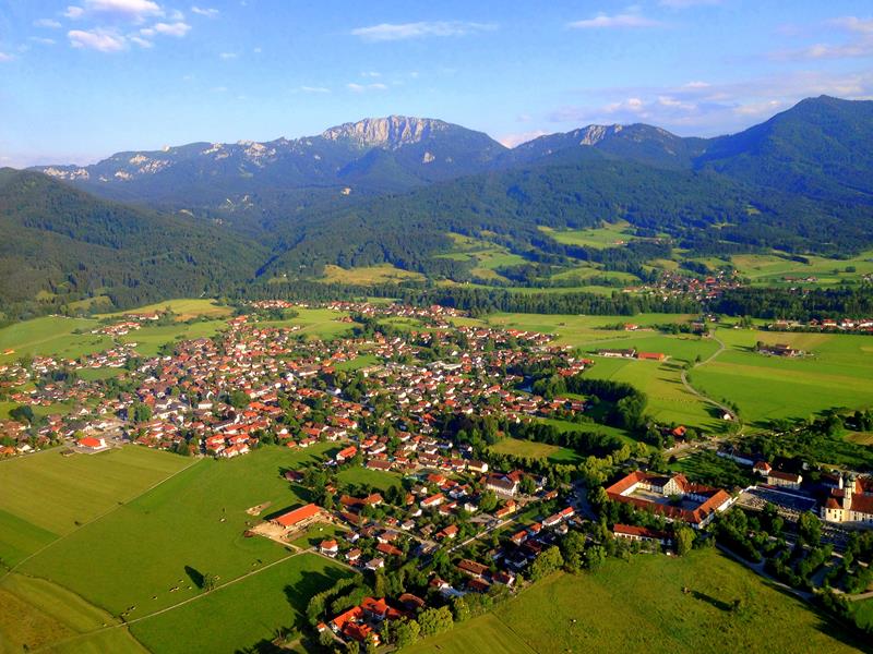 Flug mit dem Segelflugzeug in Benediktbeuern in Oberbayern