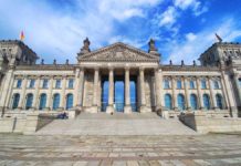 Der Reichstag in Berlin, Sitz des deutschen Bundestags