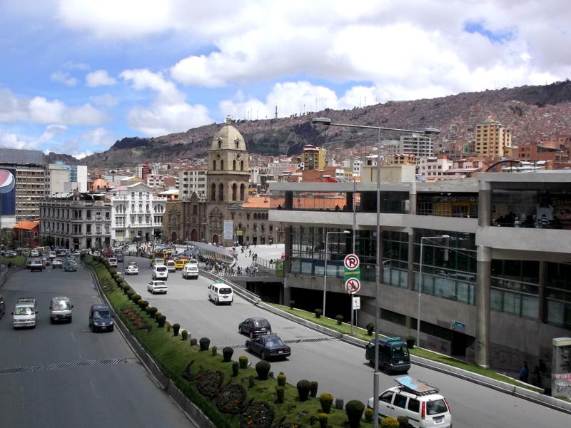 Die Plaza de San Franciso, Mittelpunkt und immer geschäftiges Treiben im La Paz