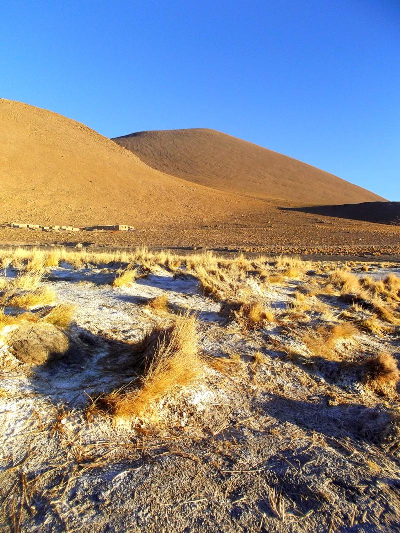Die Termas de Polques in der Salar de Uyuni in Bolivien