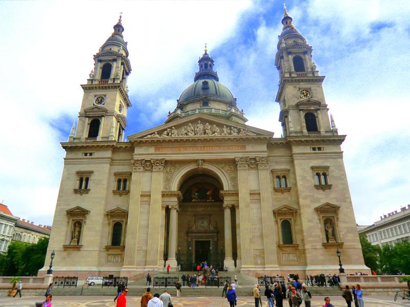 Die St. Stephans-Basilika, eine der wichtigsten Kirchen der Stadt