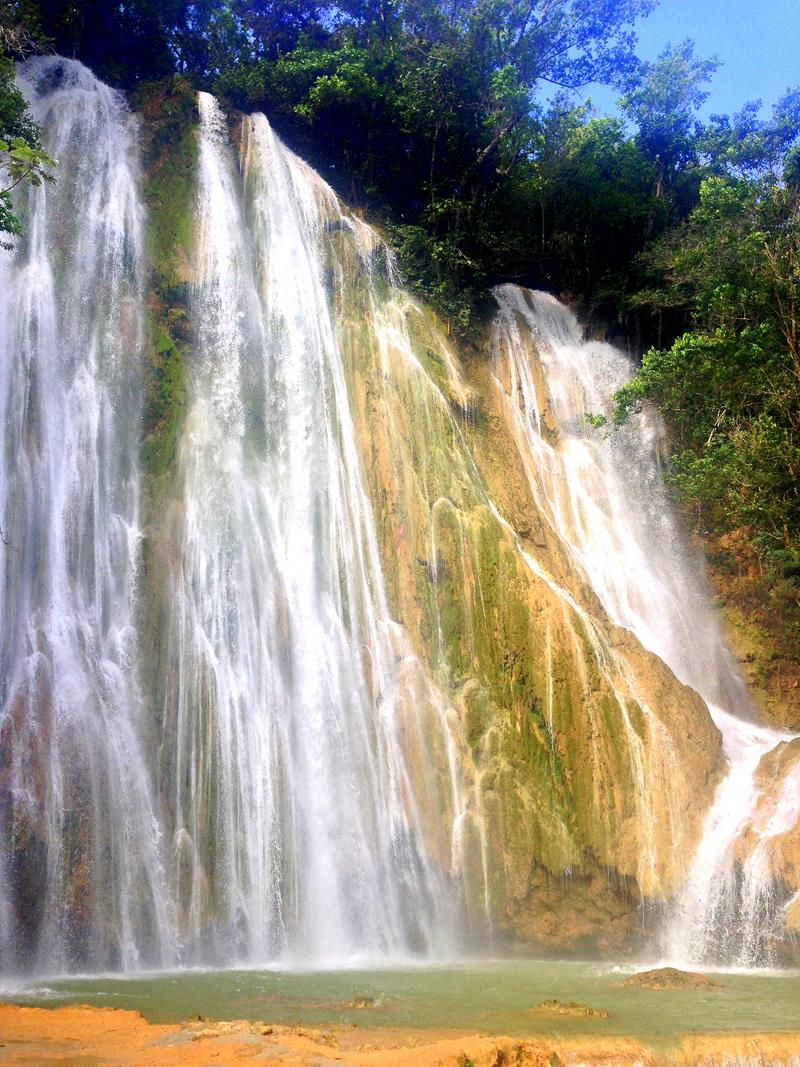 Der pittoreske Salto El Limon, für mich der schönste Wasserfall der Dominikanischen Republik