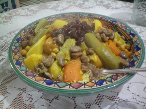 Leckeres Abendessen im Riad lalla Fatima, Fez
