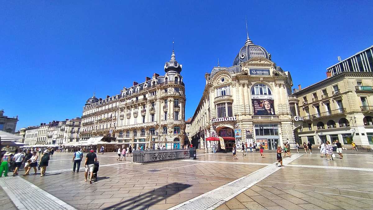 Das Zentrum von Montpellier