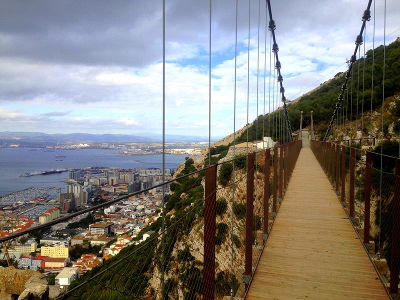 Die neue Windsor Suspension Bridge auf Gibraltar