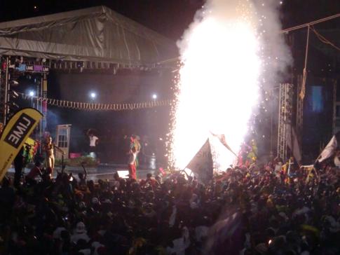 Die Soca Monarch Show im Rahmen des Karneval (Spicemas) in Grenada