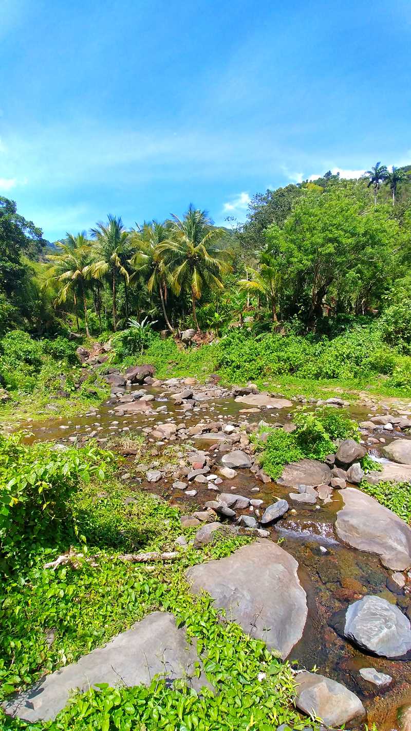 Wanderung zum Wasserfall Cascade Paradis in der Nähe von Basse-Terre auf Guadeloupe
