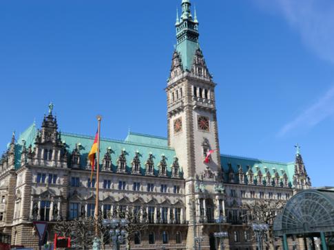Das Rathaus von Hamburg