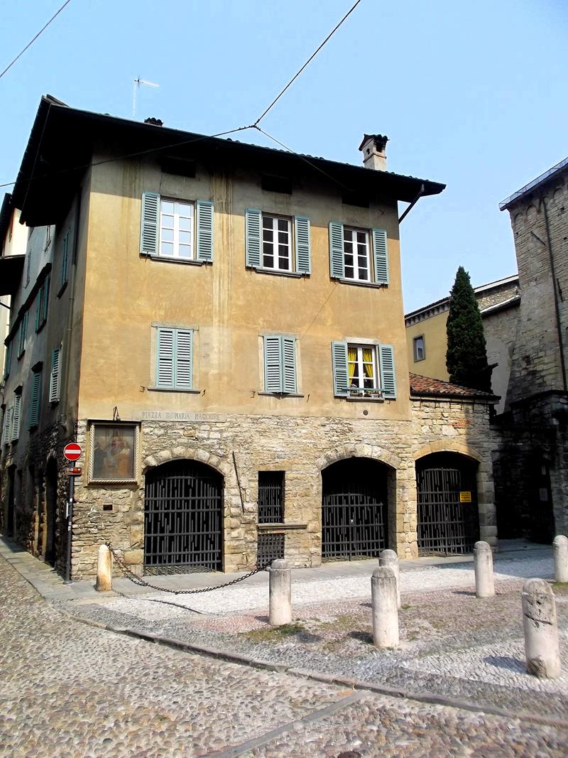 Die hübsche Altstadt und Oberstadt - Citta Alta - von Bergamo