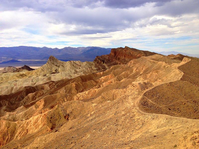 Zabriskie Point, ein Aussichtspunkt in der Nähe des Death Valleys