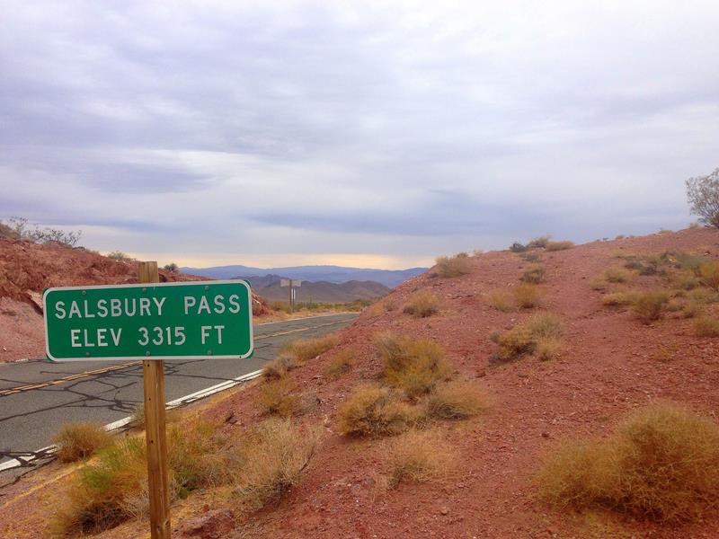Der Salisbury Pass am Ausgang des Death Valley in Richtung Shoshane