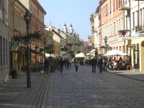Die Vilniusstrasse im Zentrum von Kaunas