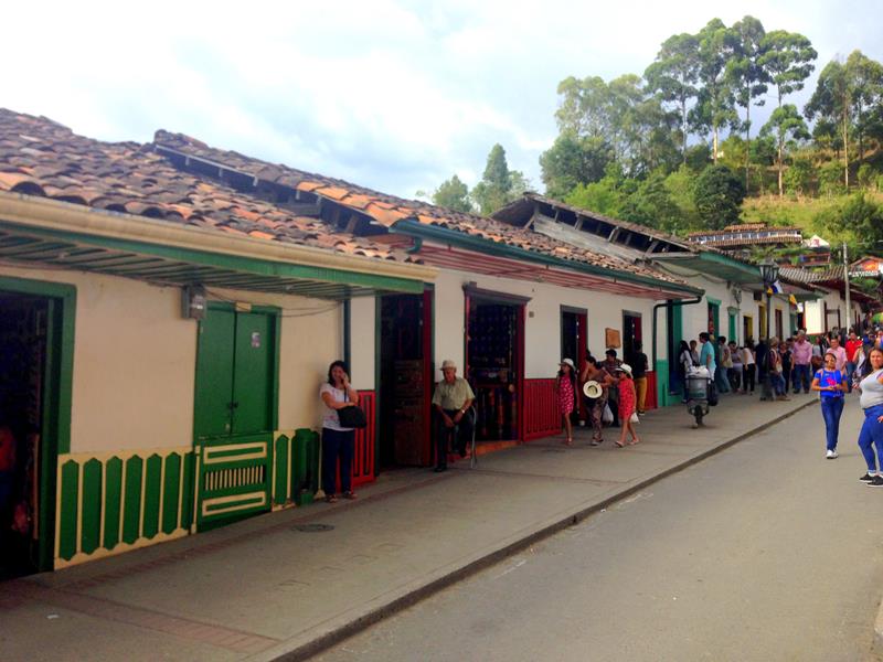 Salento, ein kleines Bergdorf in der Zentralkordillere von Kolumbien