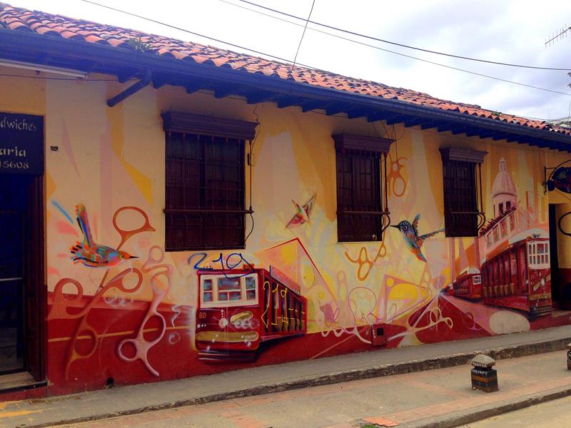 Street-Art in der historischen Altstadt von Bogota - La Candelaria