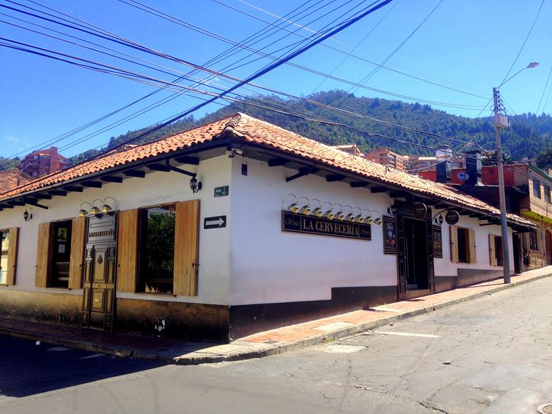 Der hübsche Stadtteil Uzaquen, das Ausgehviertel in Bogota