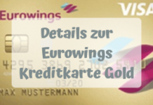 Mit der Eurowings Kreditkarte Gold Meilen sammeln und weltweit kostenlos Bargeld abheben