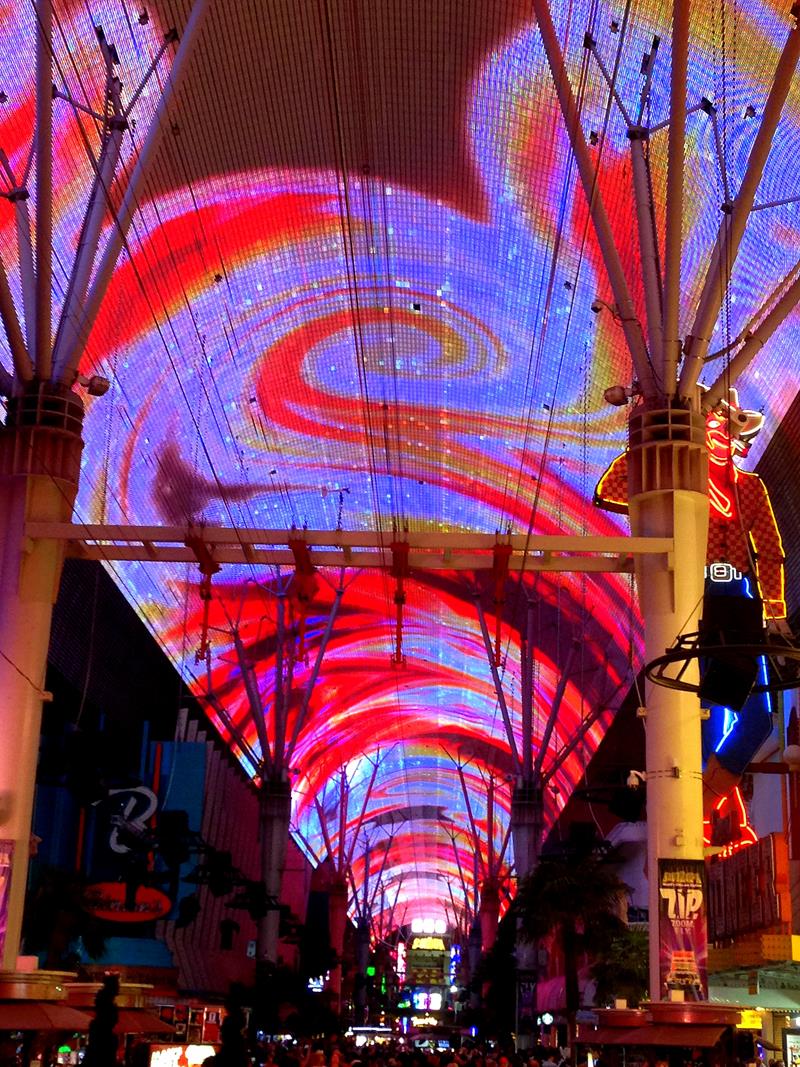 Die Fremont Street Experience in Las Vegas Downtown im Jahr 2016