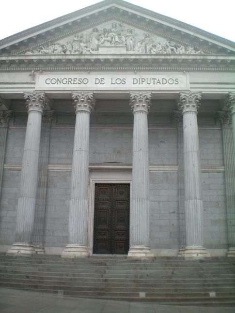 Das spanische Parlament in Madrid
