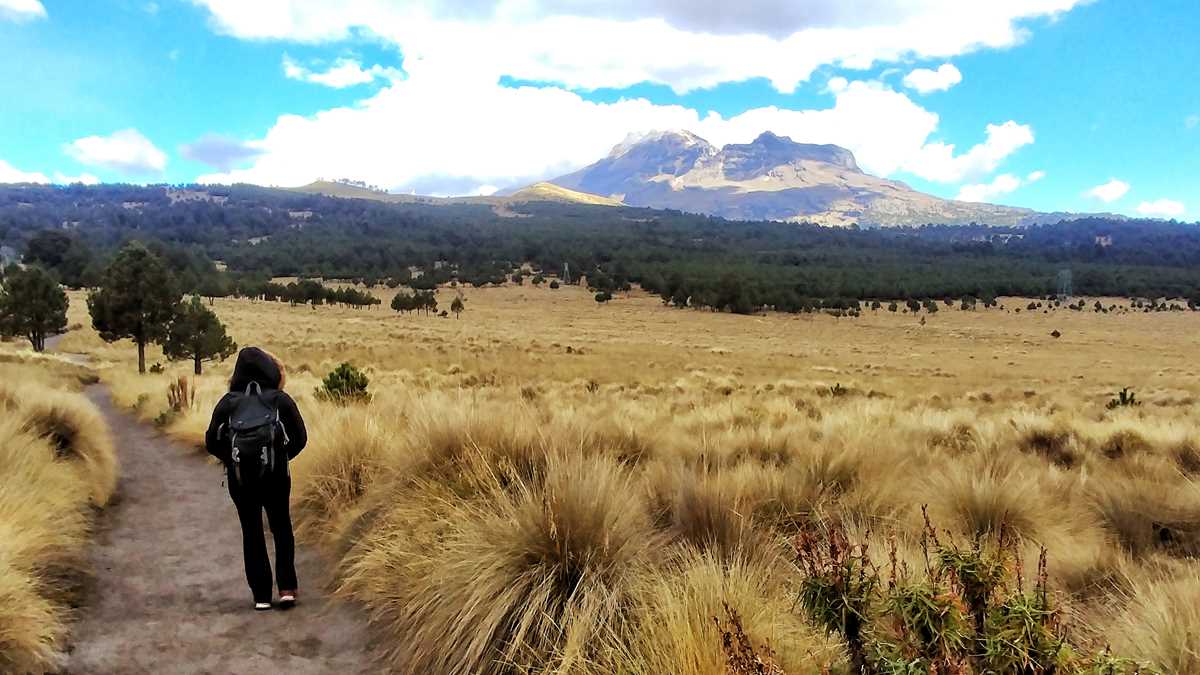 Höhenluft und Kälte auf der Wanderung durch den Nationalpark Iztaccíhuatl-Popocatépetl