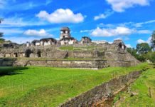Die Palenque-Ruinen im Bundesstaat Chiapas in Mexiko