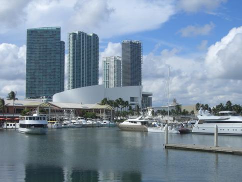 Der Bayfront Park in Miami Downtown