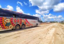 Ein Bus von Chimoio nach Maputo mit der Gesellschaft Citylink