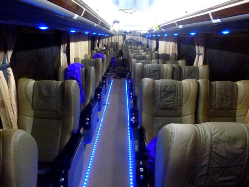 Mit dem Nachtbus von Yangon nach Bagan - fast wie in der Business Class