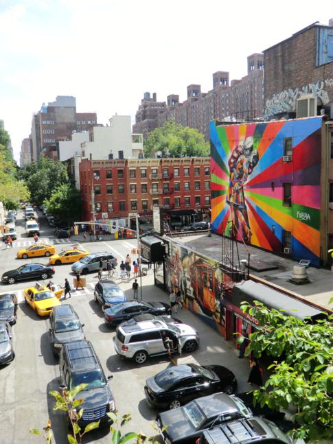 Toller Spaziergang im High Line Park mit interessanten Blicken auf das Leben in New York