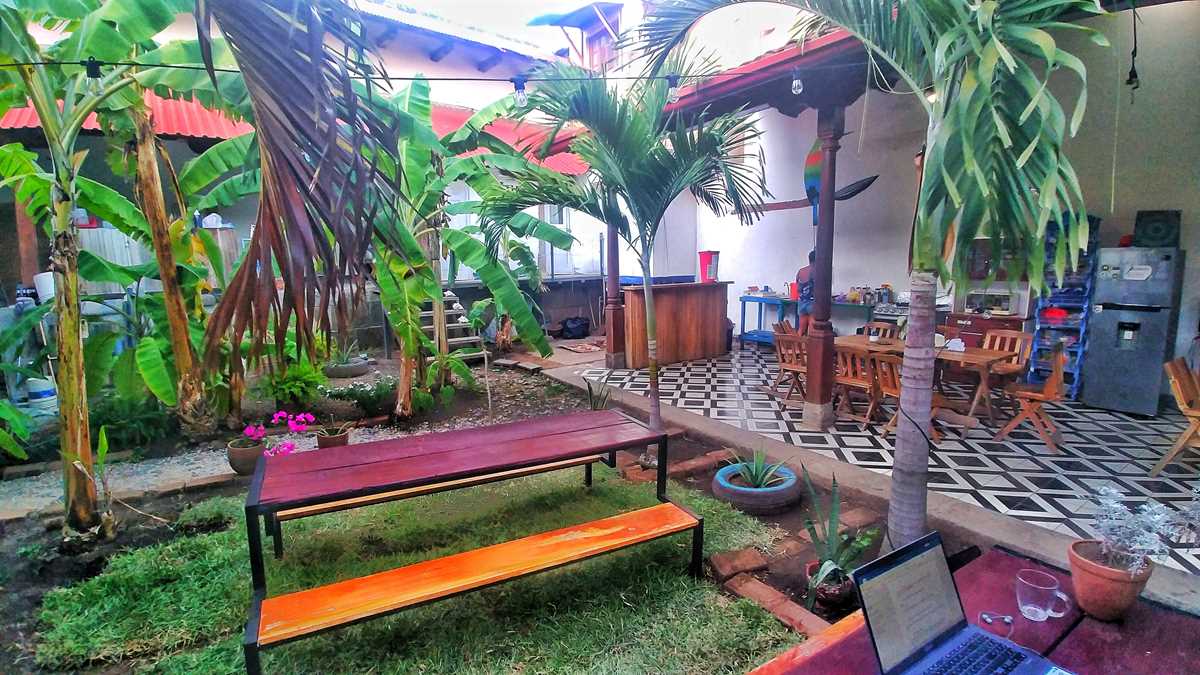 Das Hostal Azul in Granada, Nicaragua
