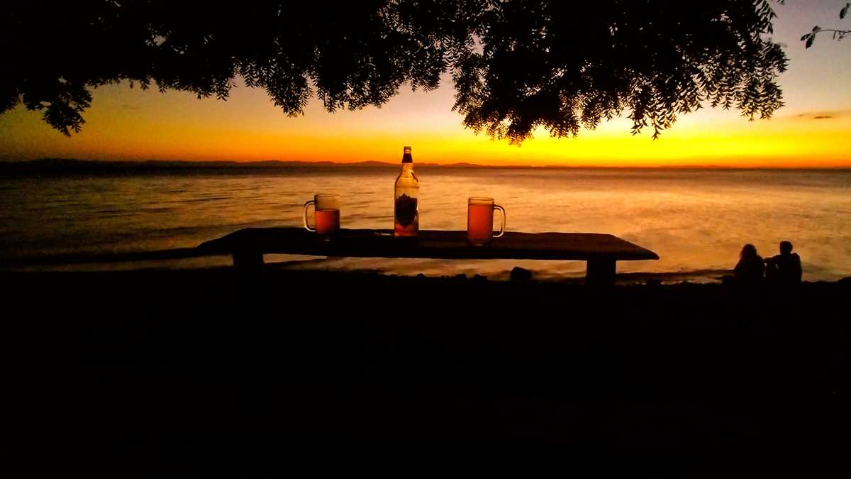 Fantastischer Sonnenuntergang auf der Isla Ometepe