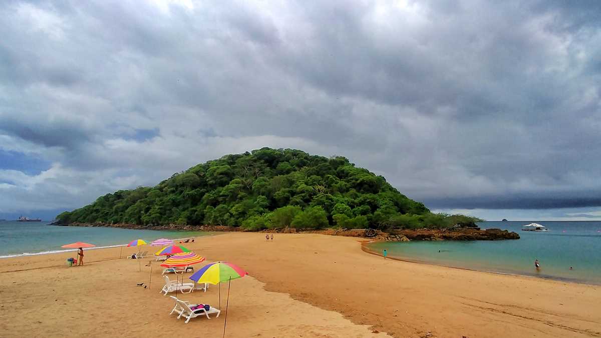 Die kleine Insel Taboga Island vor der Küste von Panama-Stadt