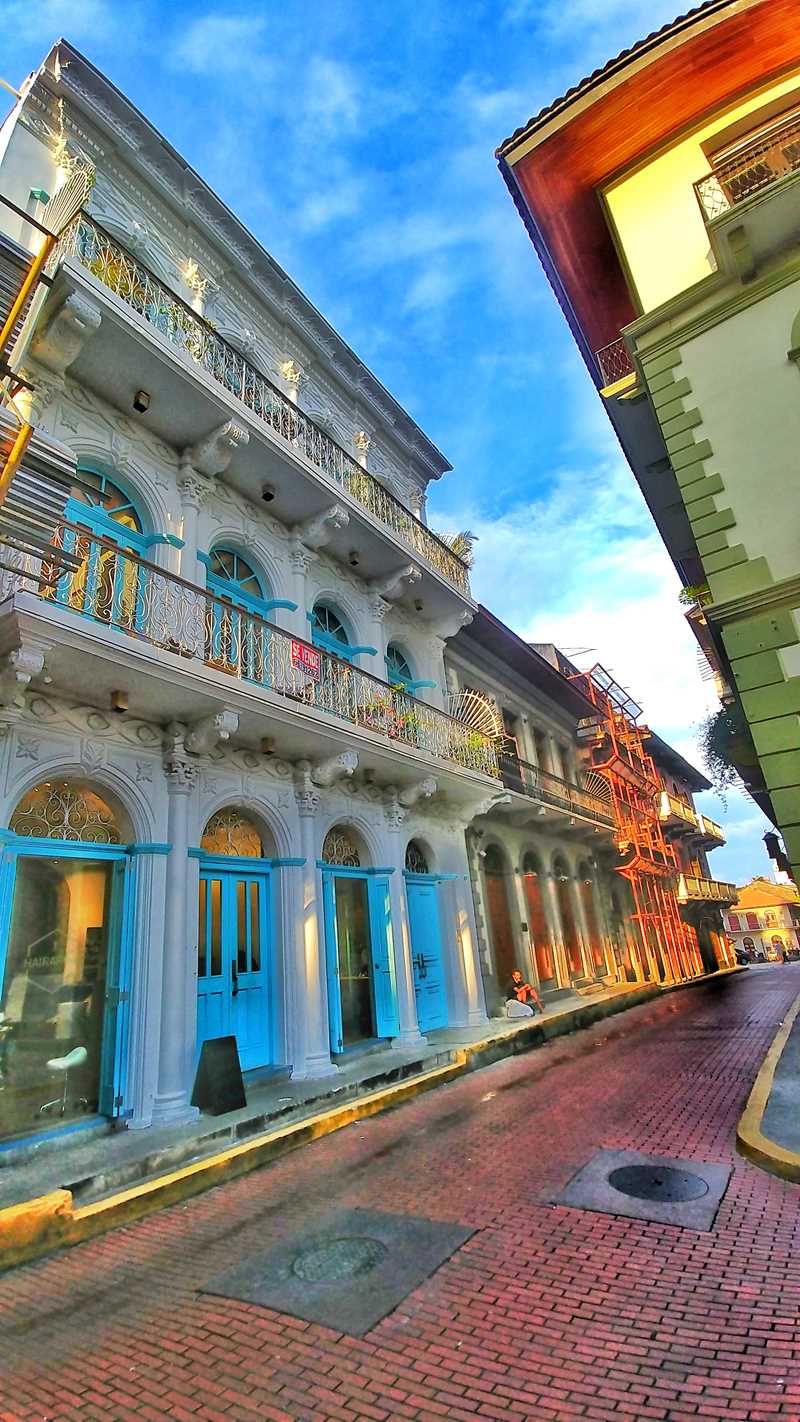 Die sehr hübsche historische Altstadt von Panama-Stadt, die Casco Viejo Panama City
