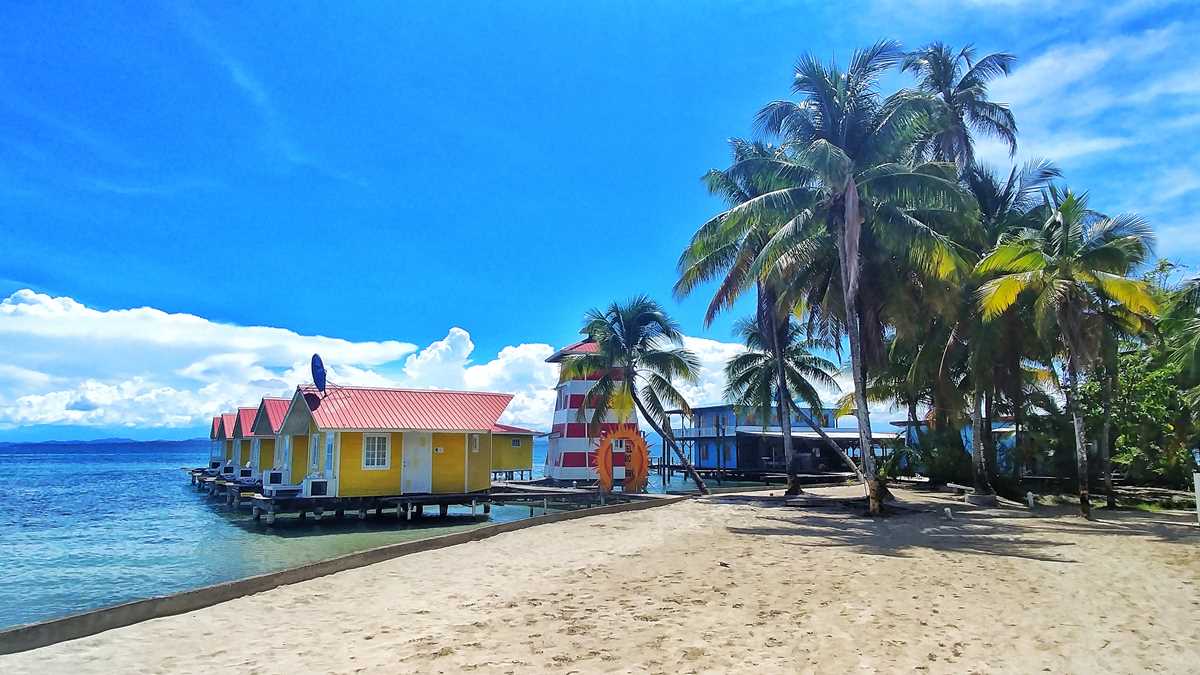 Die Isla Caranero im Bocas del Toro Archipel von Panama