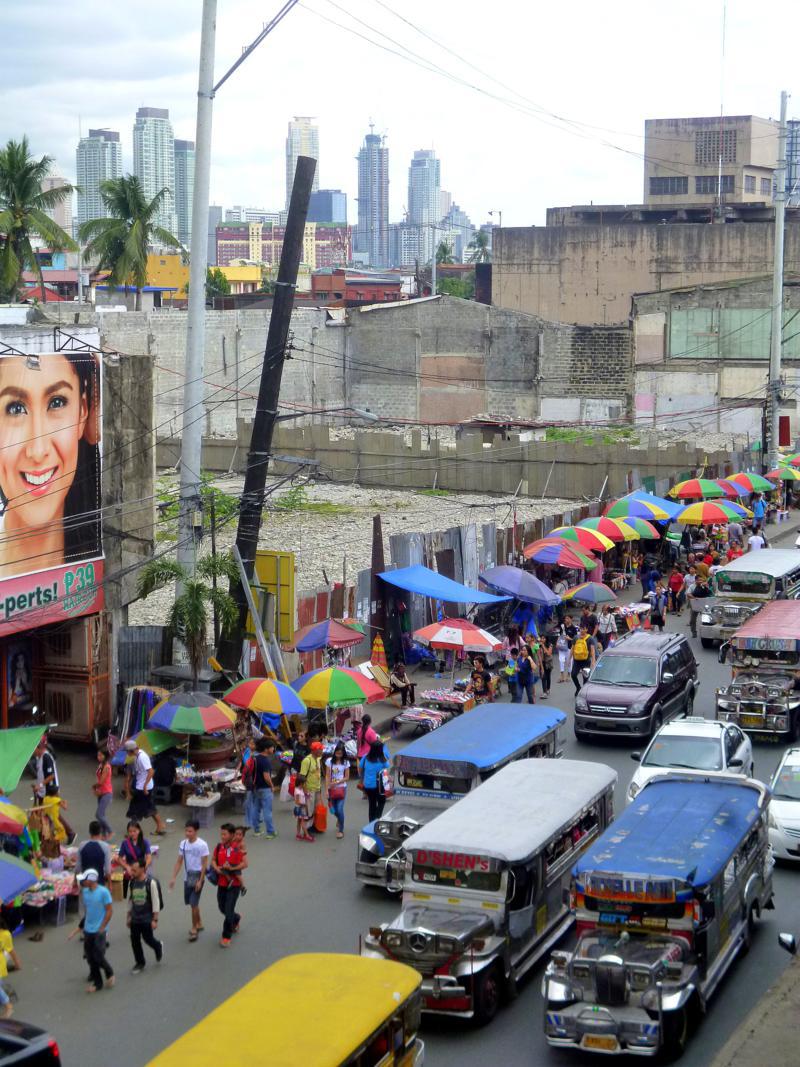 Markt-Action in Manila, die lebendige Hauptstadt der Philippinen