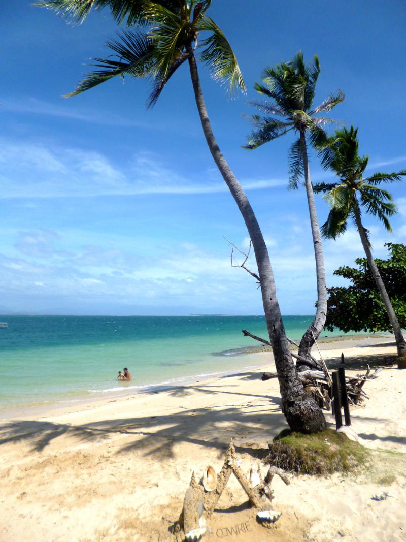 Die paradiesische Insel Cowrie Island in der Honda Bay bei Puerto Princesa