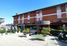 Das Hotel Rossi in San Marino im Teil Domagnano