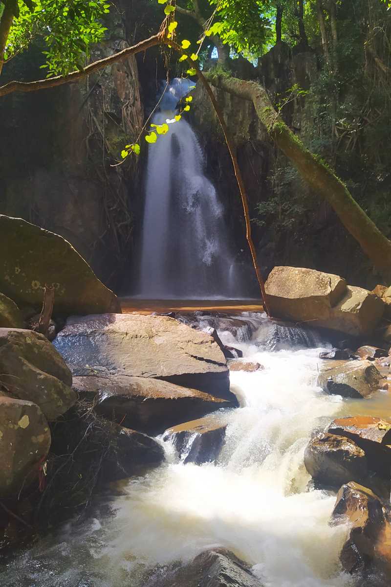 Die Nyachowa Falls in den Eastern Highlands, ein Wasserfall in Simbabwe