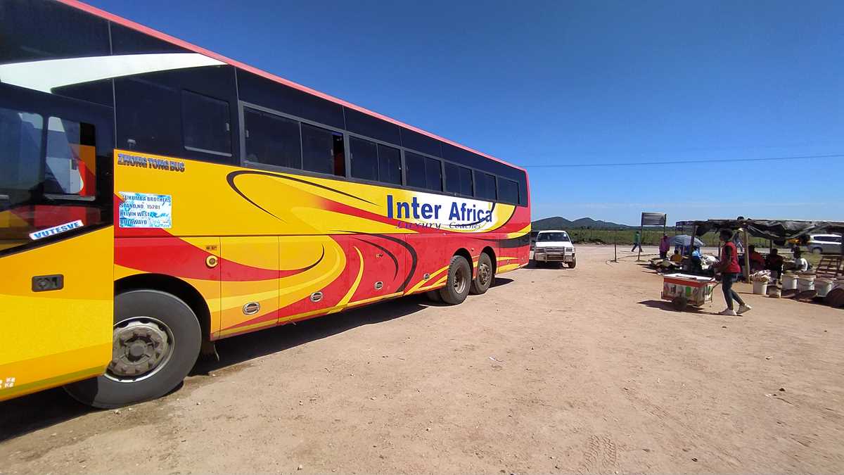 Unser Bus in Simbabwe von Bulawayo nach Mutare