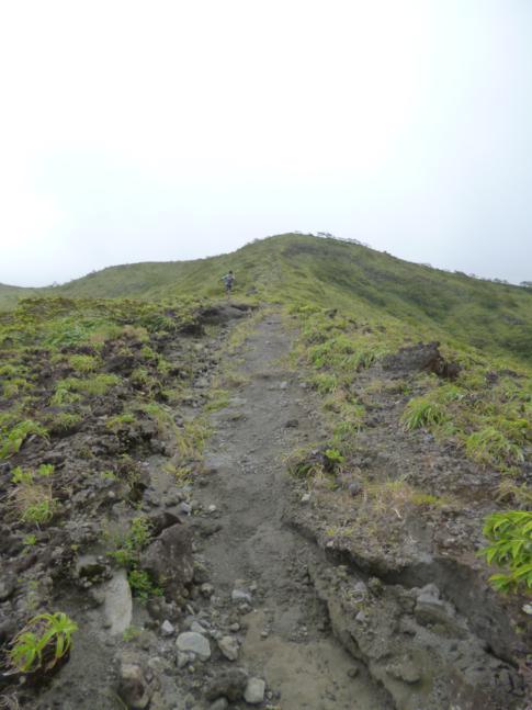Der Weg hinauf auf den Soufriere Vulkan