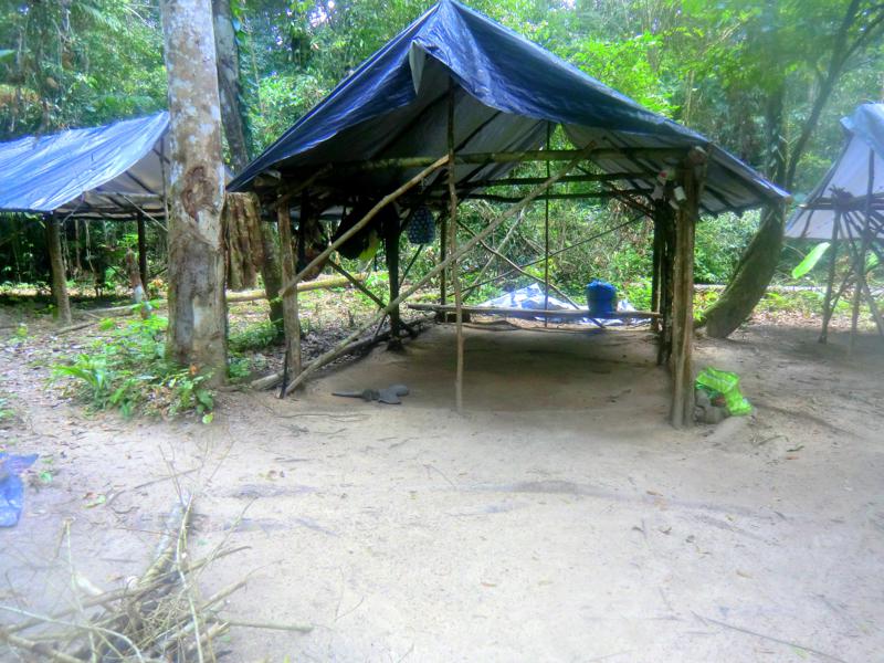 Unser Back-to-Basic-Basis-Camp mitten im Dschungel von Suriname