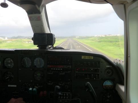 Landung mit SVG Air auf dem Maurice Bishop International Airport in Grenada