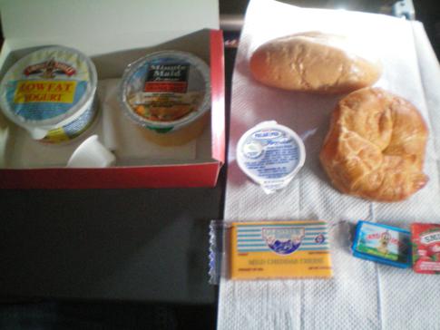 Das Frühstück in der Economy Class bei Swiss Airlines