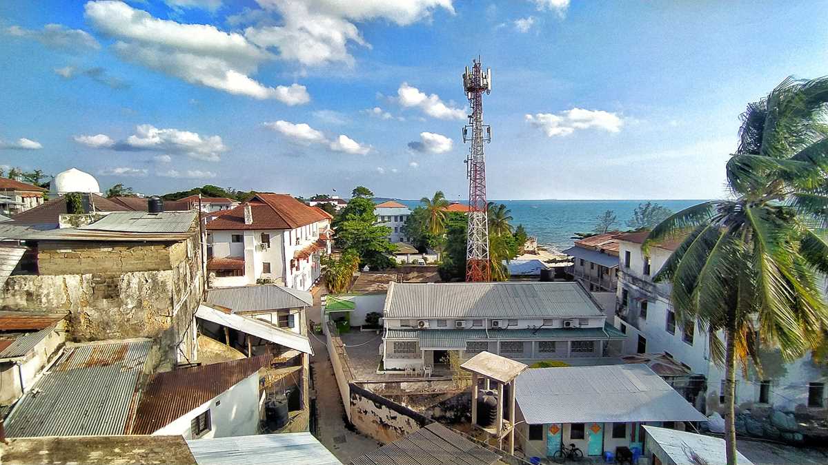 Blick über Stone Town, der historischen Altstadt von Sansibar