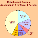 Bericht über die Ausgabenverteilung und mein Reisebudget in Guyana
