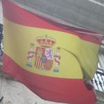 Spanische Flagge in Madrid