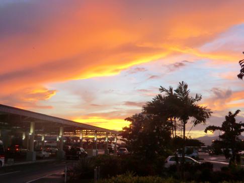 Fantastischer Sonnenuntergang als Abschluss des Wochenendes in Trinidad