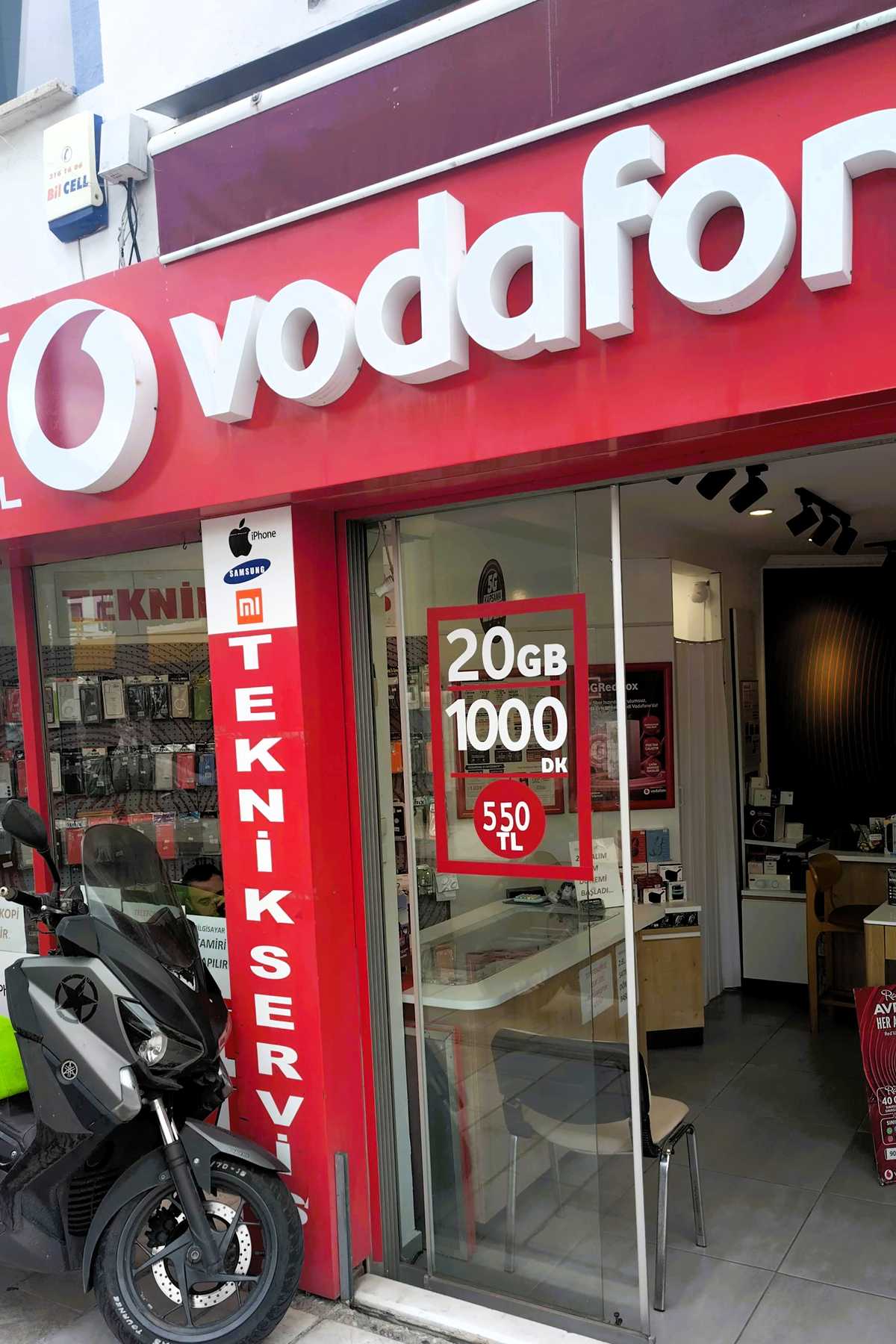 Vodafone-Shop in der Türkei