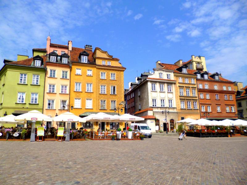 Die historische Altstadt von Warschau, zugleich auch Unesco-Weltkulturerbe
