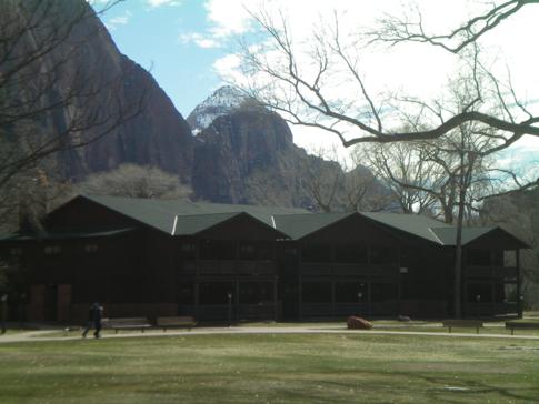 Die Zion Lodge, einziges Hotel im Zion Canyon National Park